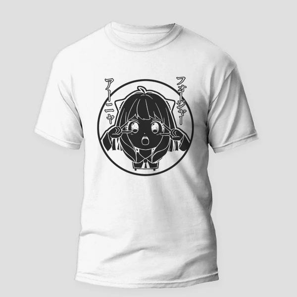 تی شرت آستین کوتاه دخترانه مدل انیمه ای کد anm164