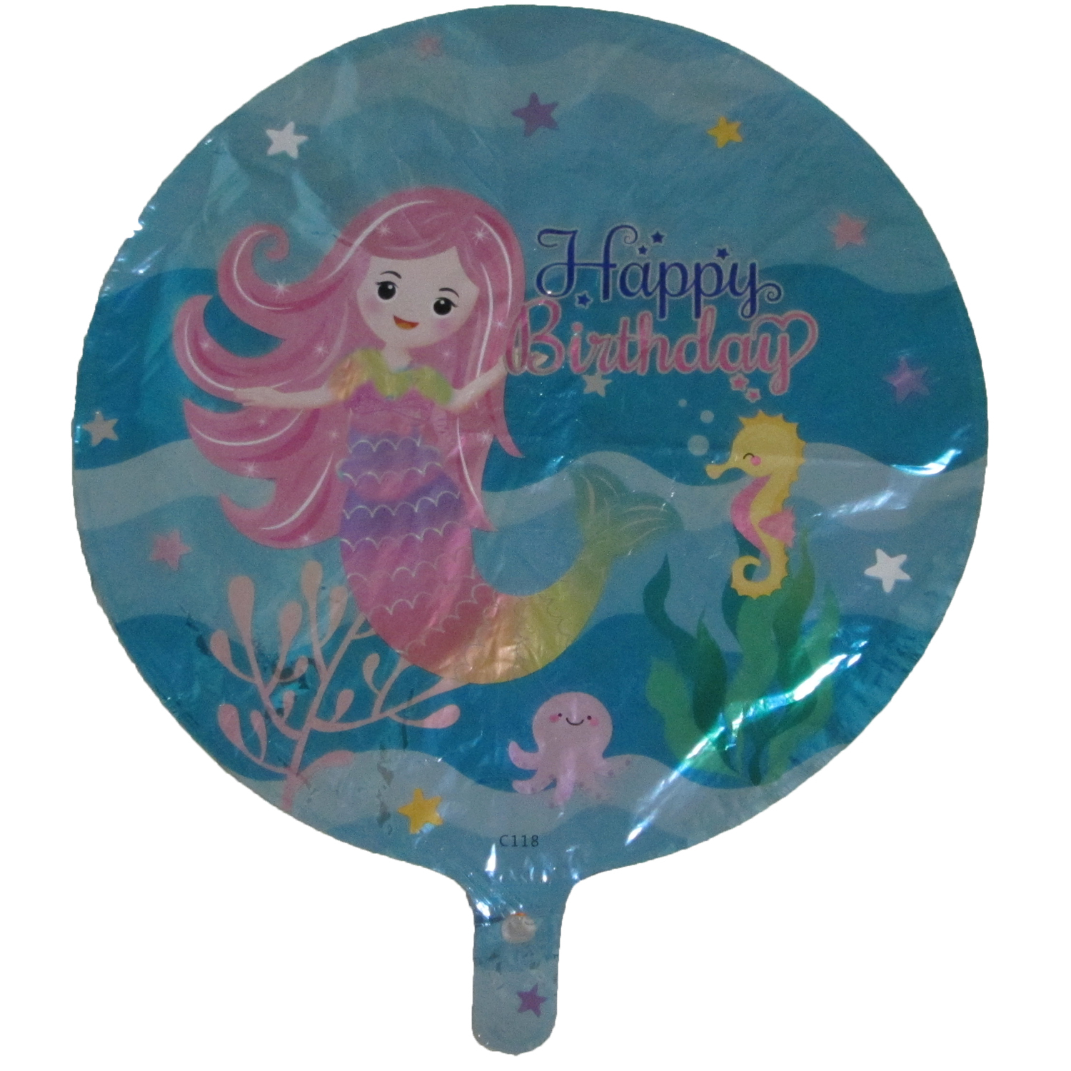 بادکنک فویلی طرح پری دریایی