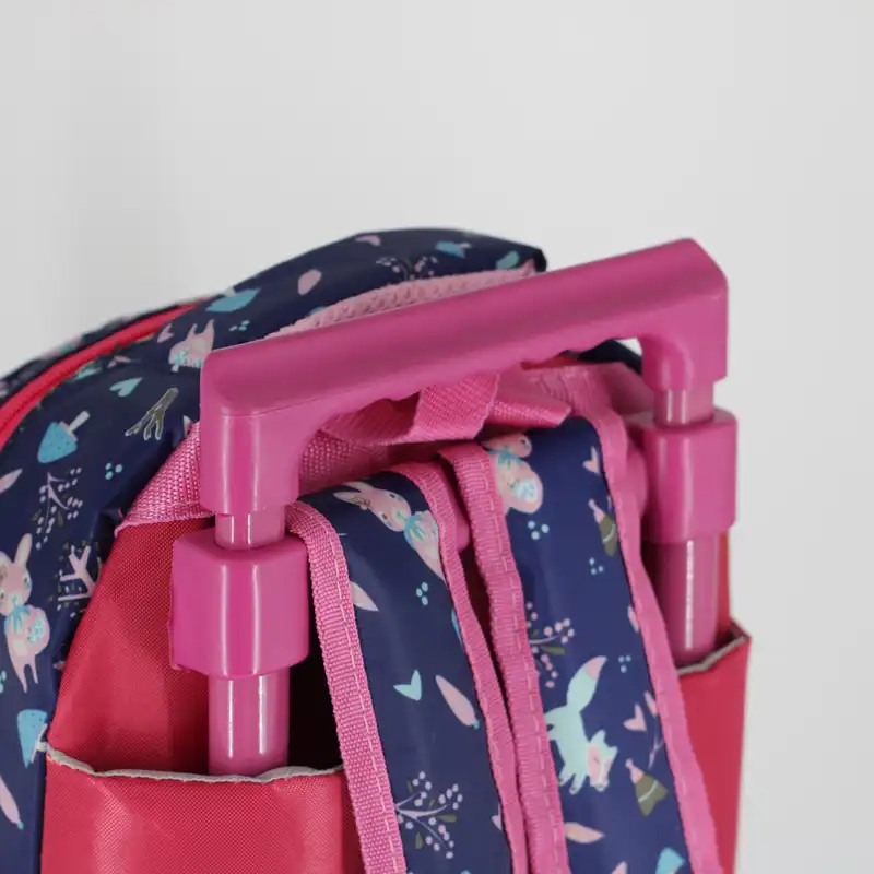 کوله پشتی چرخ دار  طرح یونیکورن کد 8 به همراه جامدادی