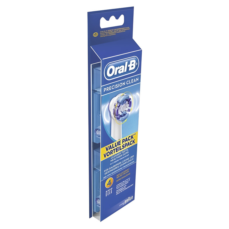 سری یدک مسواک برقی اورال-بی مدل PRECISION CLEAN بسته 4 عددی