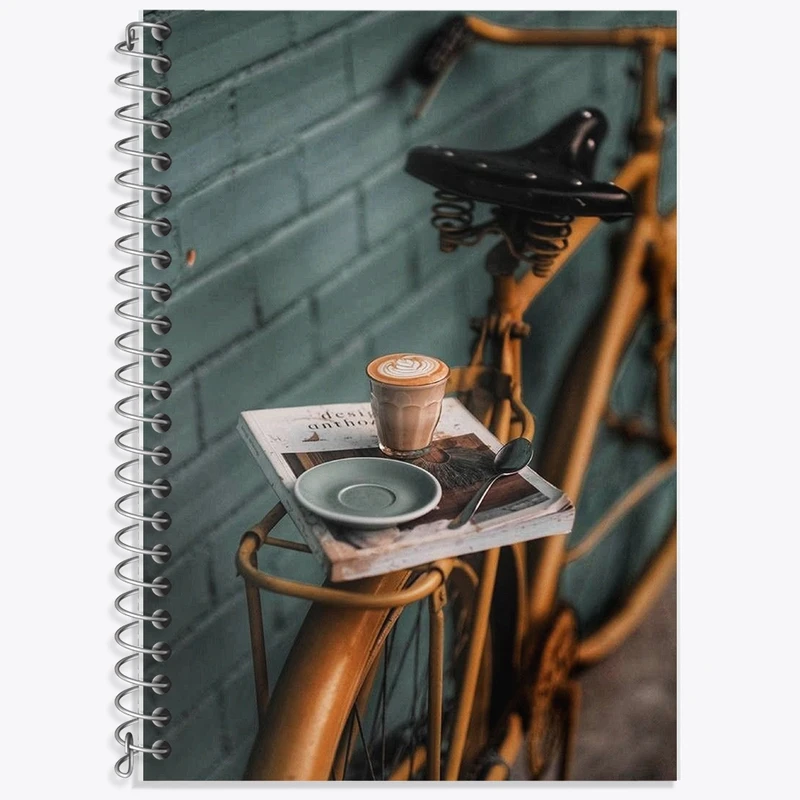 دفتر لغت 50 برگ خندالو طرح قهوه و کتاب کد F1224