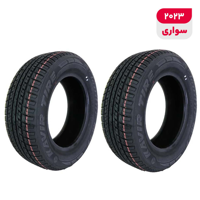 لاستیک خودرو رادیال کویر تایر مدل KB27 با کاربری سواری و سایز رینگ 15 اینچ، فاق 65 درصد پهنا و پهنای 185 میلی‌متر، شاخص تحمل وزن 88 و شاخص سرعت H (حداکثر سرعت 210 کیلومتر بر ساعت)، ساخت ایران، دارای تایر تیوبلس، 2 حلقه
