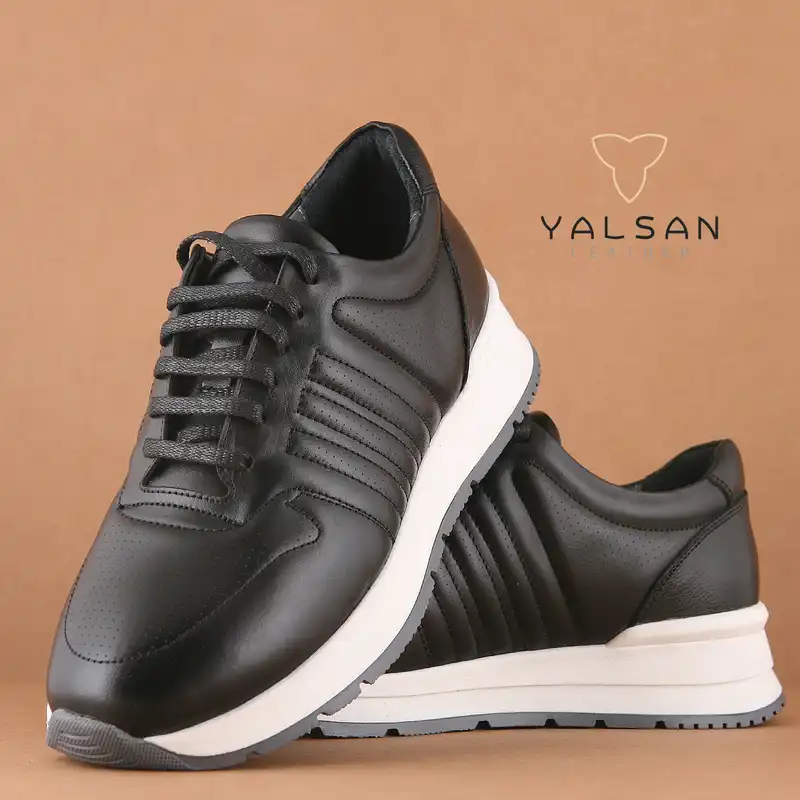 کفش روزمره زنانه چرم یلسان مدل لوندر کد Msk-634-GN