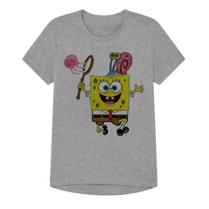 تی شرت آستین کوتاه پسرانه مدل باب و گری کد SH34 رنگ طوسی