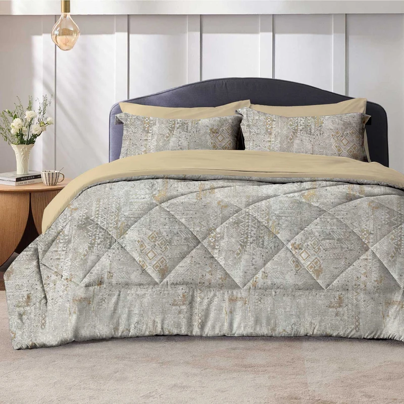 سرویس خواب 2 نفر 8 تکه نوپه هوم مدل مخمل شانل طرح  MUBE