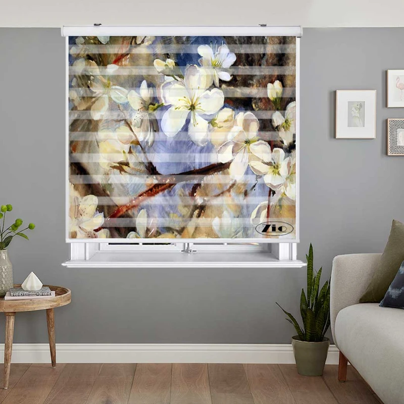 پرده زبرا زیو کد P6042 سایز 150X150 سانتی متر