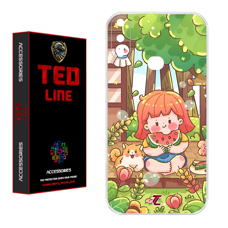 کاور تدلاین طرح دختر هندونه ای کد 1180 مناسب برای گوشی موبایل سامسونگ Galaxy A10S