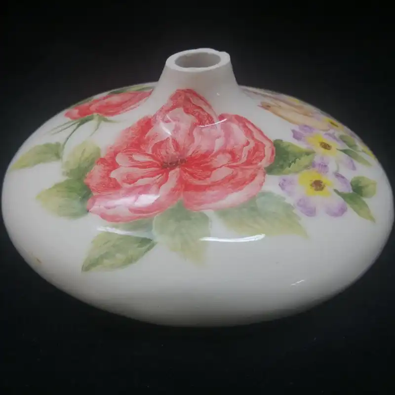 گلدان سرامیکی هیوا مدل رومیزی گل و مرغ کد 11098973