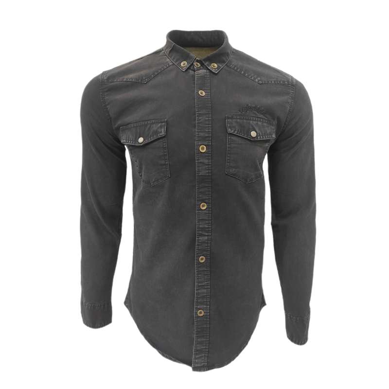 پیراهن آستین بلند مردانه مدل جین کشی