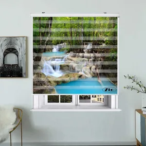 پرده زبرا زیو کد L5014 سایز 150X150 سانتی متر