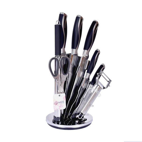 سرویس چاقو اشپزخانه 9 پارچه ام جی اس مدل KS9014B