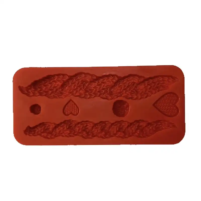 قالب شکلات مدل مالد فوندانت طرح مولد بافت و ریسه کد M44