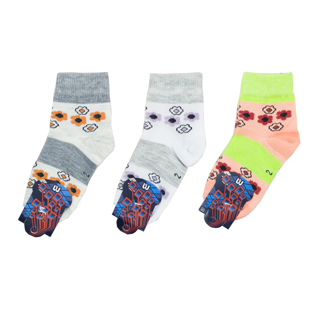 جوراب دخترانه مدل 61378 مجموعه 3 عددی