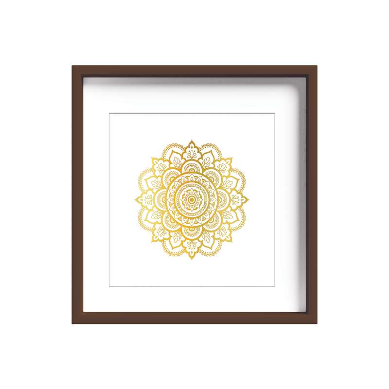 تابلو طلاکوب زرکات طرح ماندالا مدل Mandala