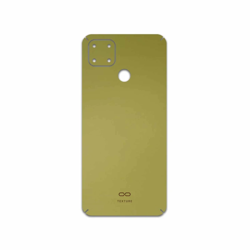 برچسب پوششی ماهوت مدل Matte-Gold مناسب برای گوشی موبایل ریلمی C25s