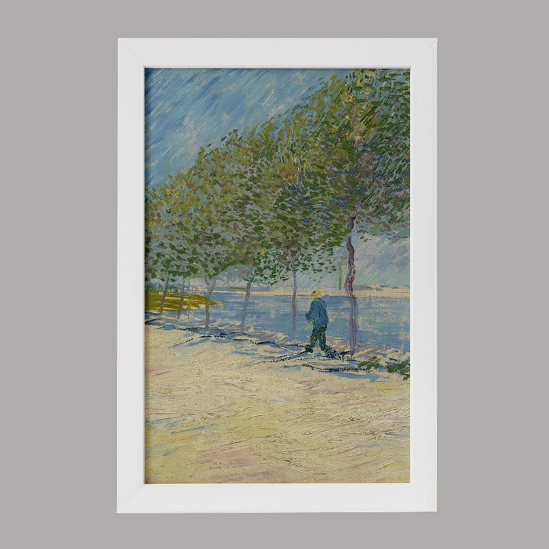 تابلو خندالو مدل جاده درامتداد رود سن ونسان ونگوگ (Van Gogh) کد 36794