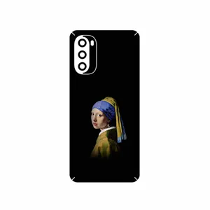 MAHOOT Girl with a Pearl Earring of Vermeer Cover Sticker for Motorola Moto G52