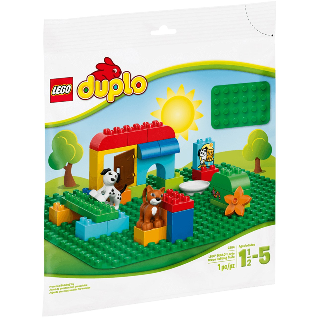 لگو سری Duplo مدل Large Green Building Plate 2304