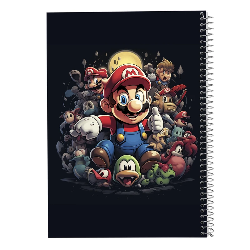 دفتر مشق 100 برگ مدوپد مدل سوپرماریو super mario کد DF2791