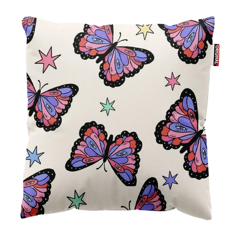  کوسن پاد آفرین طرح پروانه کد 3853 سایز 30*30 سانتی متر