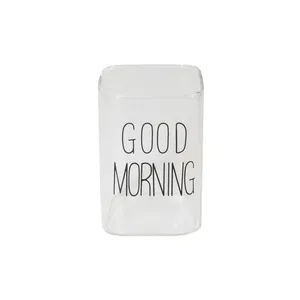 لیوان طرح Good Morning مدل مربع