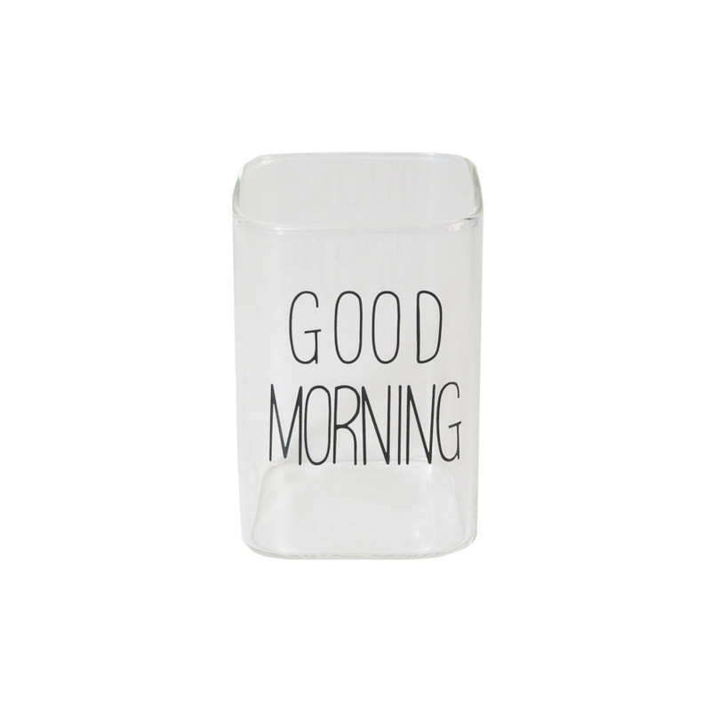 لیوان طرح Good Morning مدل مربع