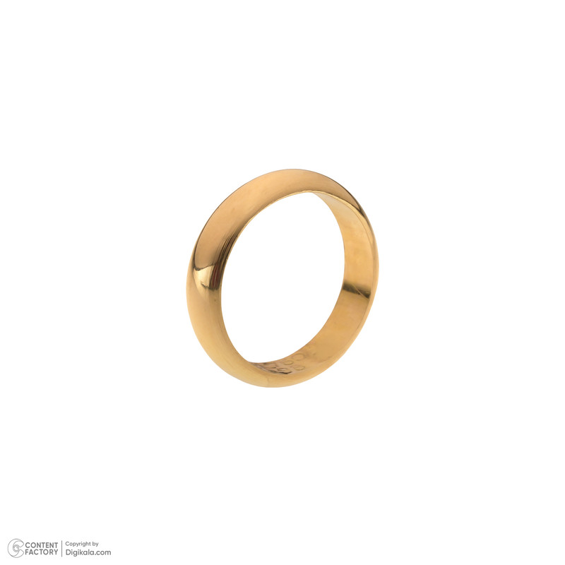 انگشتر طلا 18 عیار مردانه گنجینه هنر خوش نشین مدل حلقه ساده H61