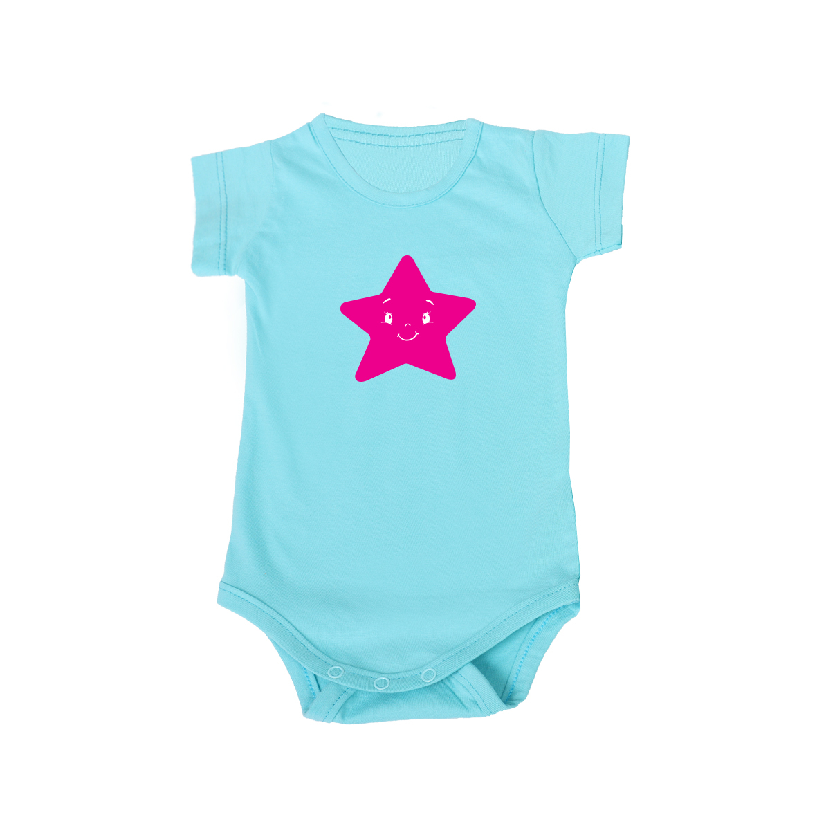 بادی آستین کوتاه نوزادی مدل ستاره کد star-b-1