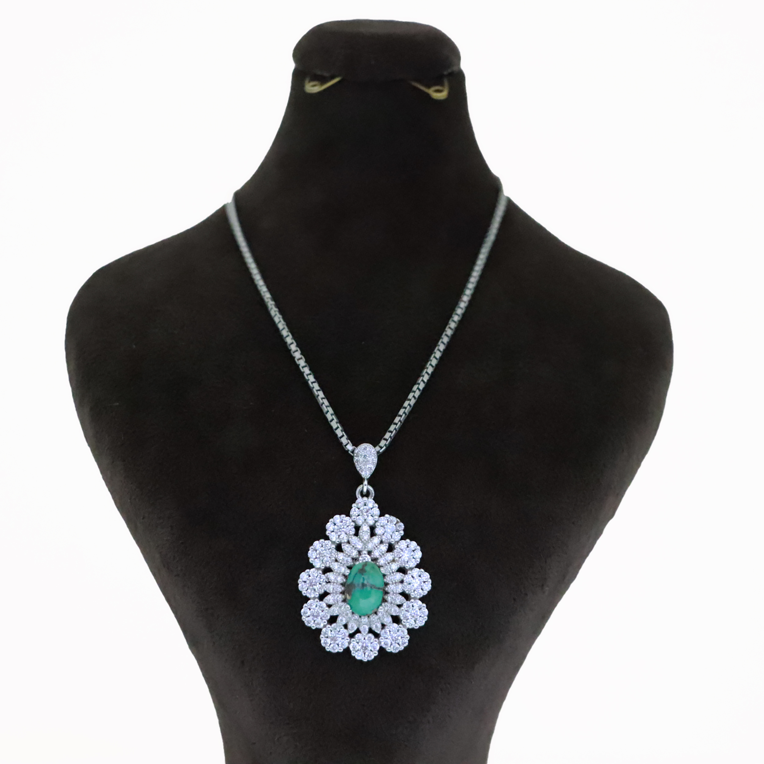 گردنبند نقره زنانه مدل 18