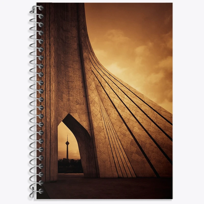 دفتر لغت 50 برگ خندالو طرح برج آزادی و میلاد کد F1631