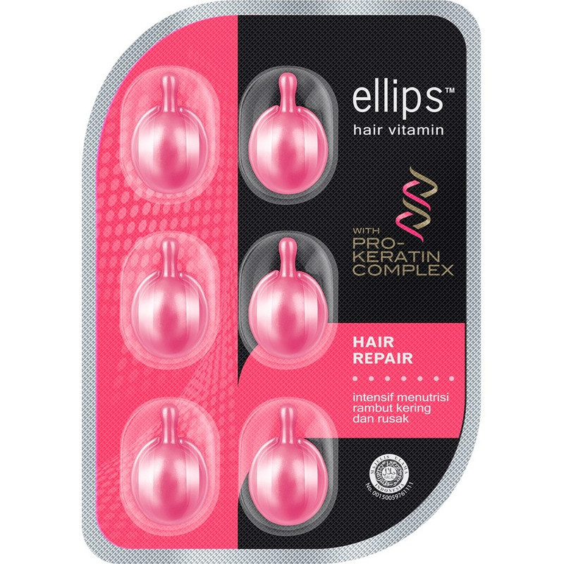 روغن تقویت کننده مو الیپس مدل Pro Keratin Complex حجم 2/1 میلی لیتر بسته 6 عددی