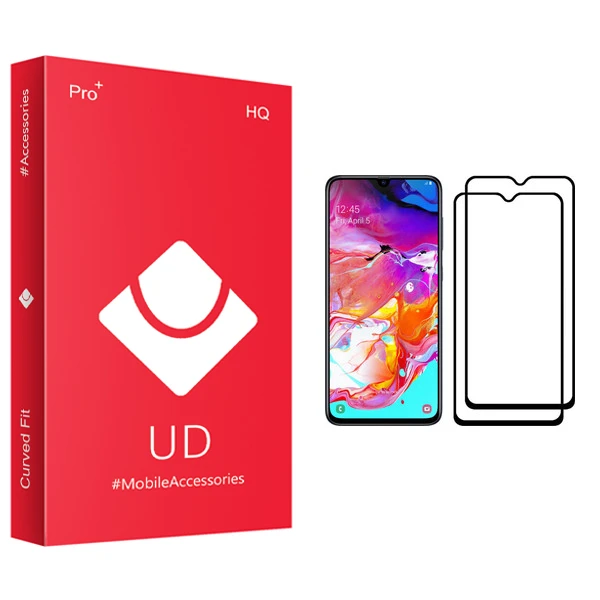 محافظ صفحه نمایش یو دی مدل +PRO مناسب برای گوشی موبایل سامسونگ Galaxy A70 بسته دو عددی