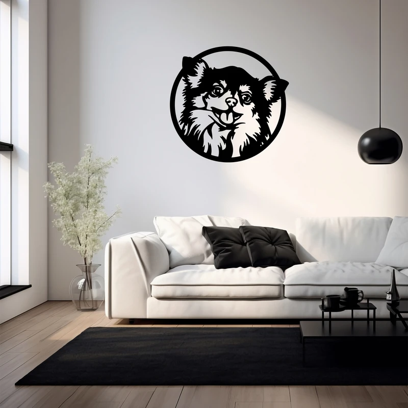 استیکر چوبی طرح سگ 059