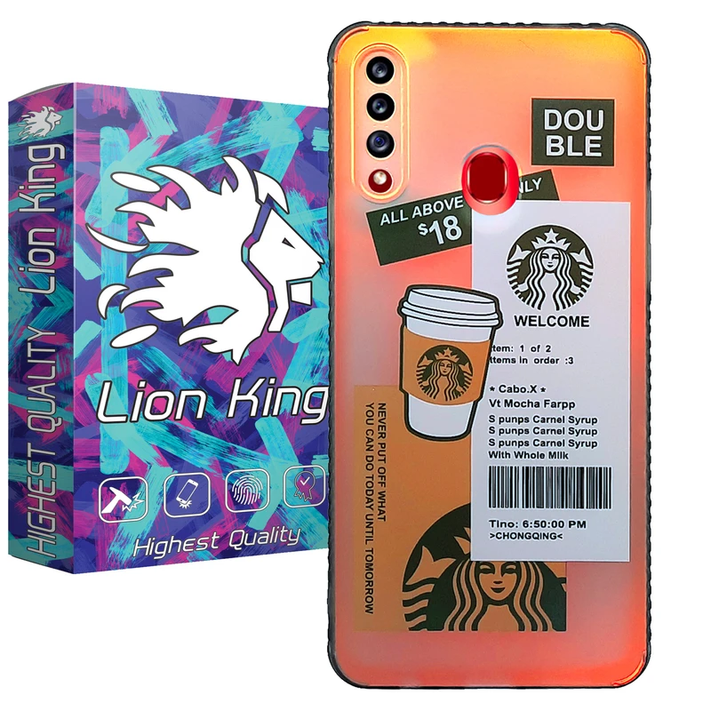 کاور لاین کینگ مدل هولوگرامی کد S1 مناسب برای گوشی موبایل سامسونگ Galaxy A20s