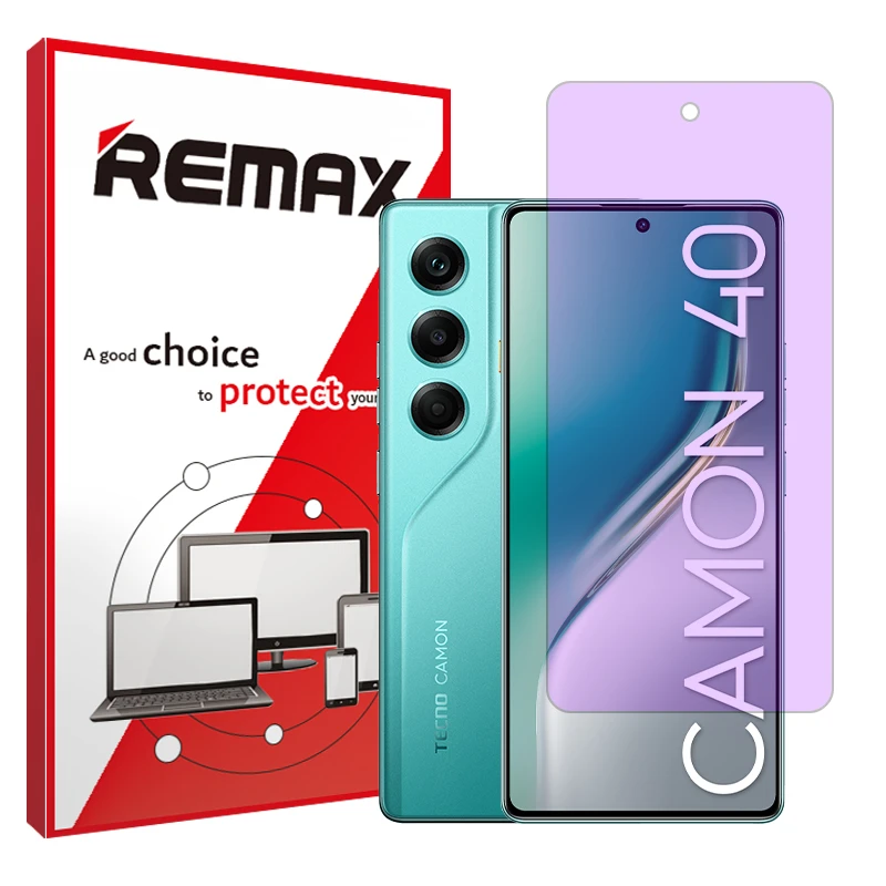 محافظ صفحه نمایش آنتی پرپل ریمکس مدل هیدروژلی مناسب برای گوشی موبایل تکنو Camon 40