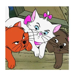  تابلو کودک و نوزاد طرح گربه های اشرافی کد wkt328