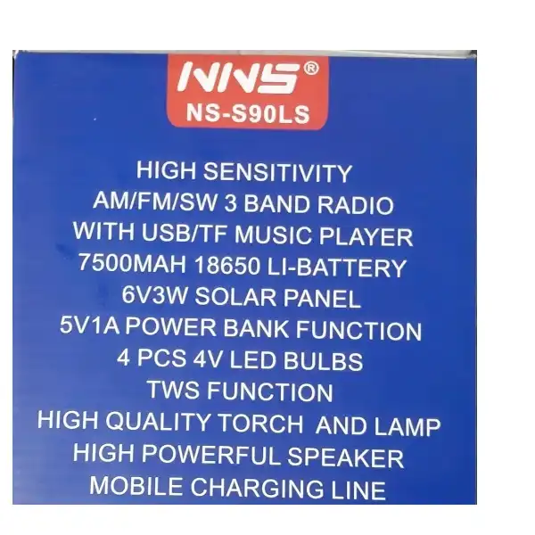 سیستم روشنایی خورشیدی ان ان اس مدل NS-S90LS