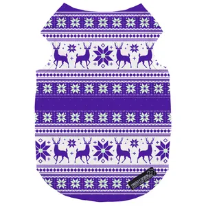 لباس سگ و گربه 27 طرح Reindeer Christmas کد MH873 سایز XL