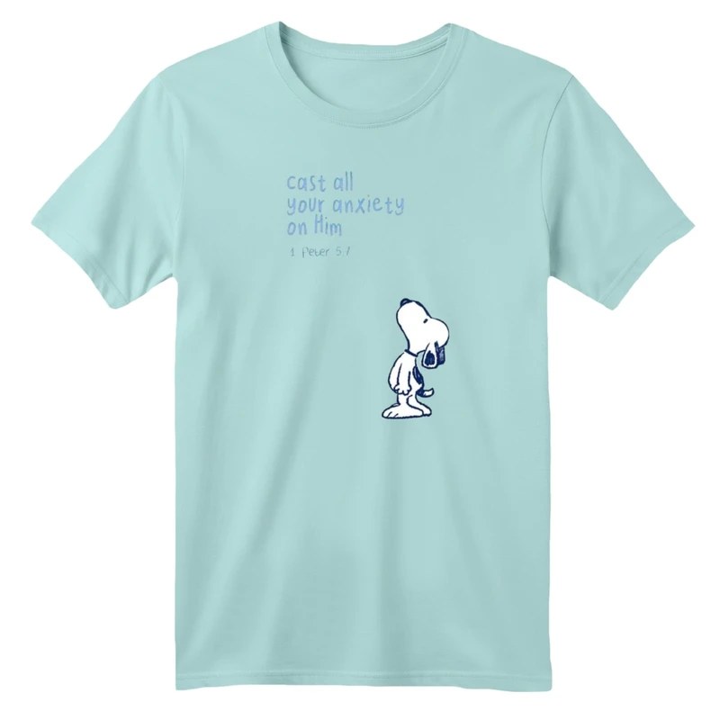 تی شرت آستین کوتاه بچگانه مدل اسنوپی و نوشته