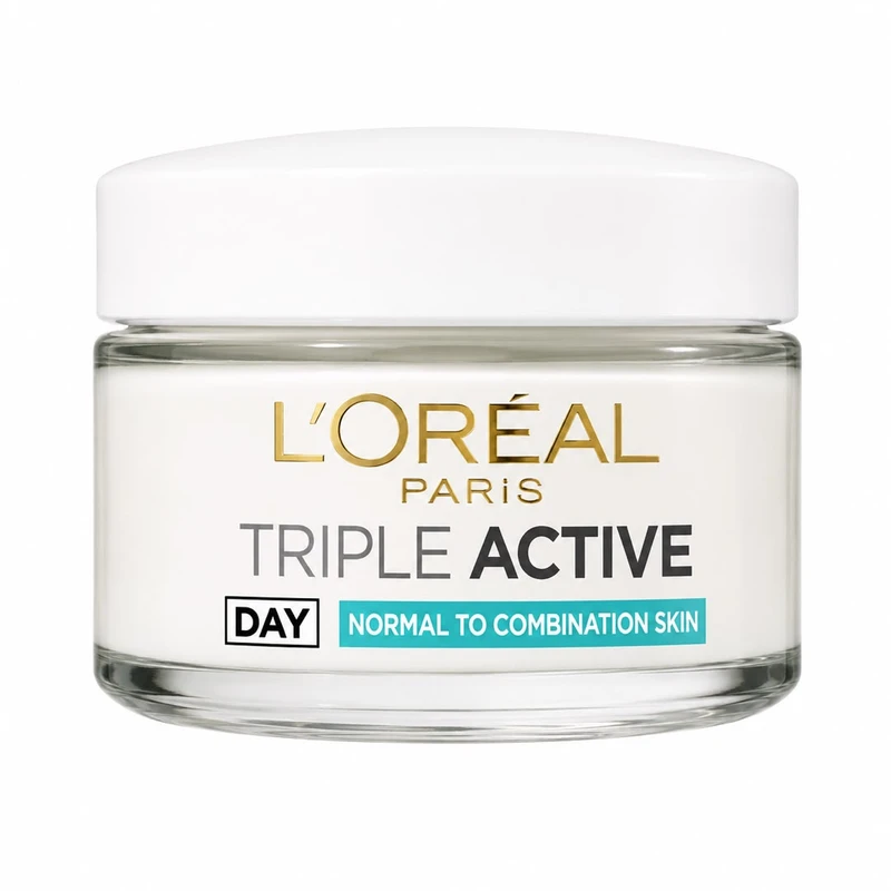 کرم ضد چروک لورآل مدل Triple Active Normal مناسب برای پوست مختلط حجم 50 میلی لیتر