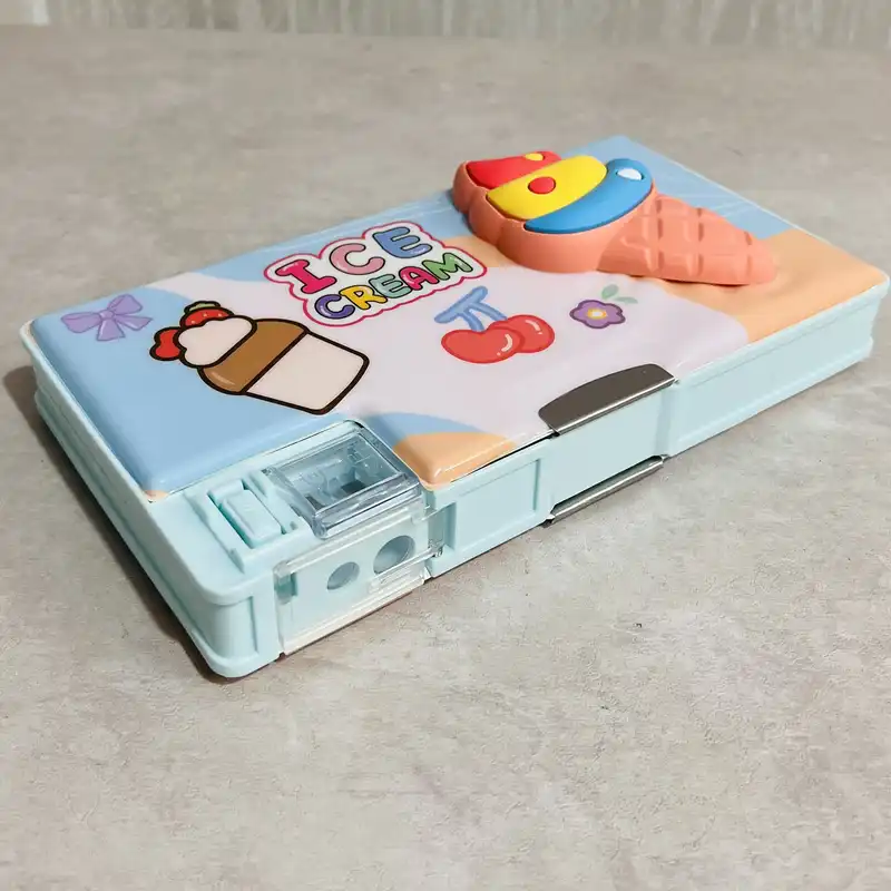 جامدادی مدل آهن ربایی اسکویشی طرح بستنی کد B L O