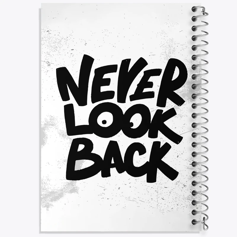دفتر مشق 50 برگ خندالو طرح Never Look Back کد F1517
