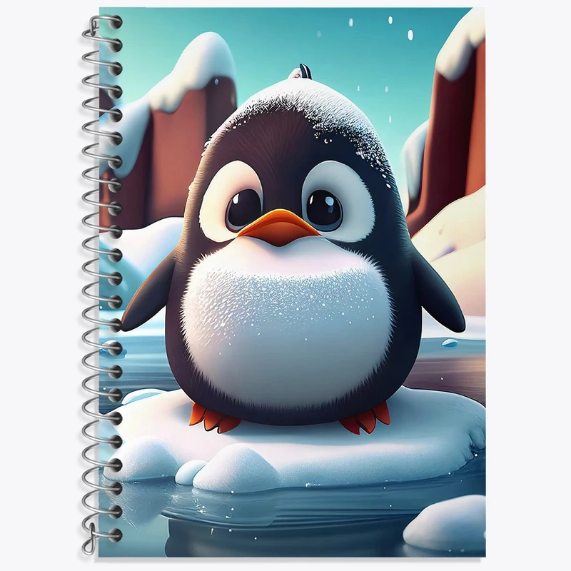 دفتر لغت 50 برگ خندالو طرح پنگوئن کیوت کد N1576