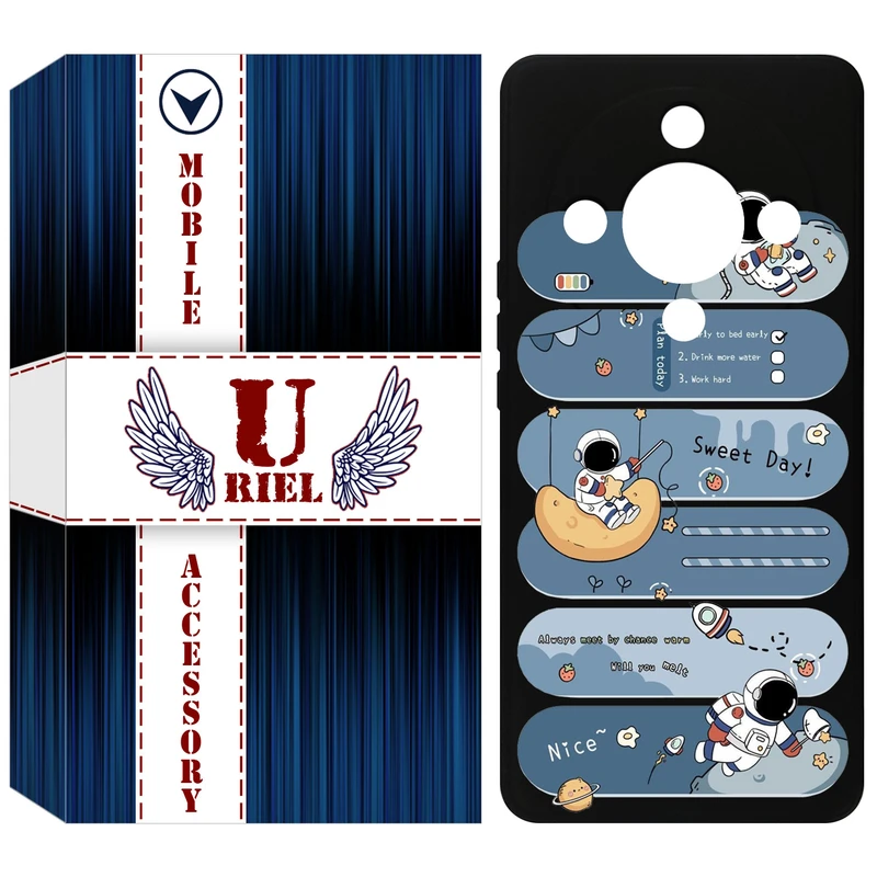 کاور یوریل مدل KSH کد 18 طرح فضانورد مناسب برای گوشی موبایل آنر X9b / X50 / Magic6 Lite / Magic 6 Lite