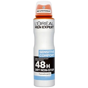 اسپری ضد تعریق مردانه لورآل سری Men Expert مدل Sensitive Comfort حجم 150 میلی لیتر