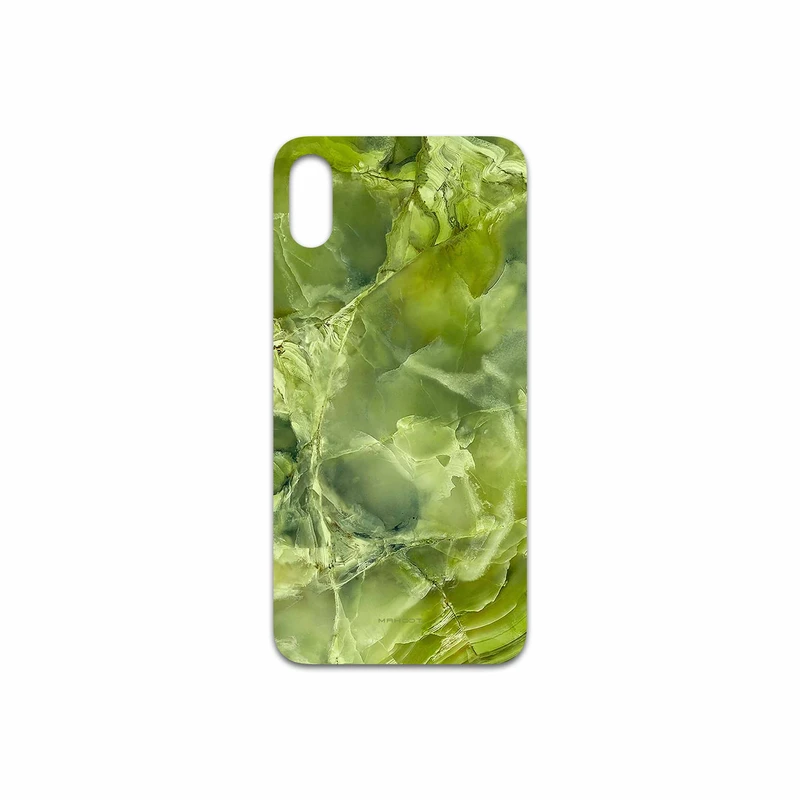 برچسب پوششی ماهوت مدل Green Crystal Marble مناسب برای گوشی موبایل اپل iPhone XS