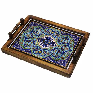 سینی طرح کاشی کد 1