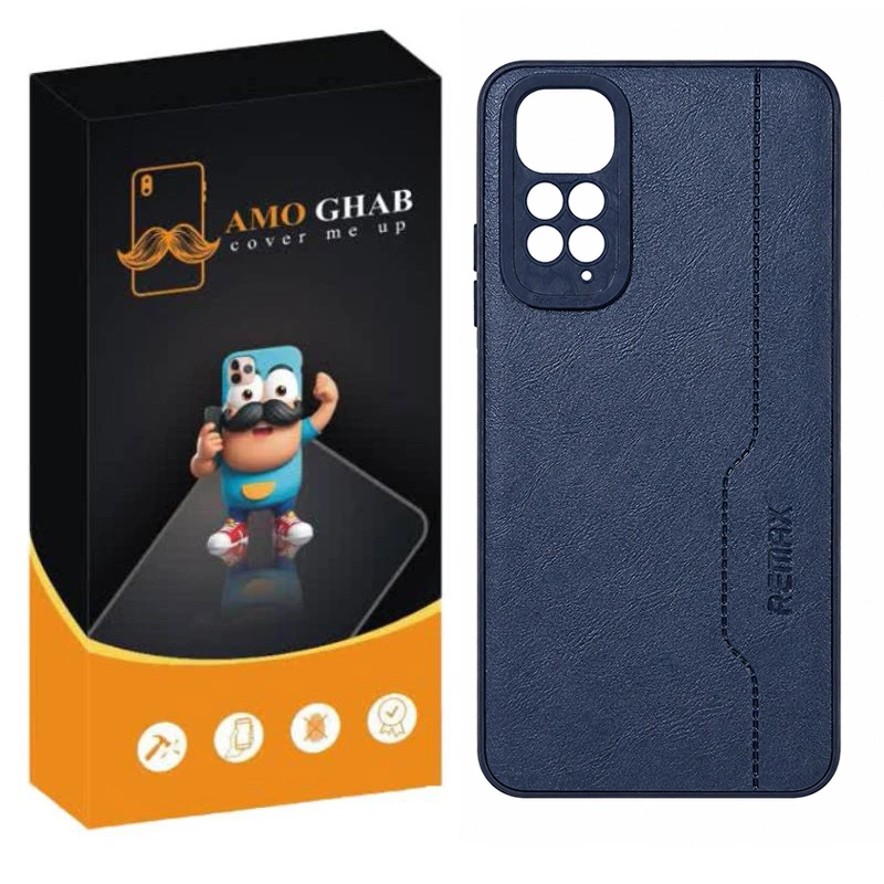 کاور عمو قاب مدل چرم RM مناسب برای گوشی موبایل شیائومی Redmi Note 11 4G / Note 11s