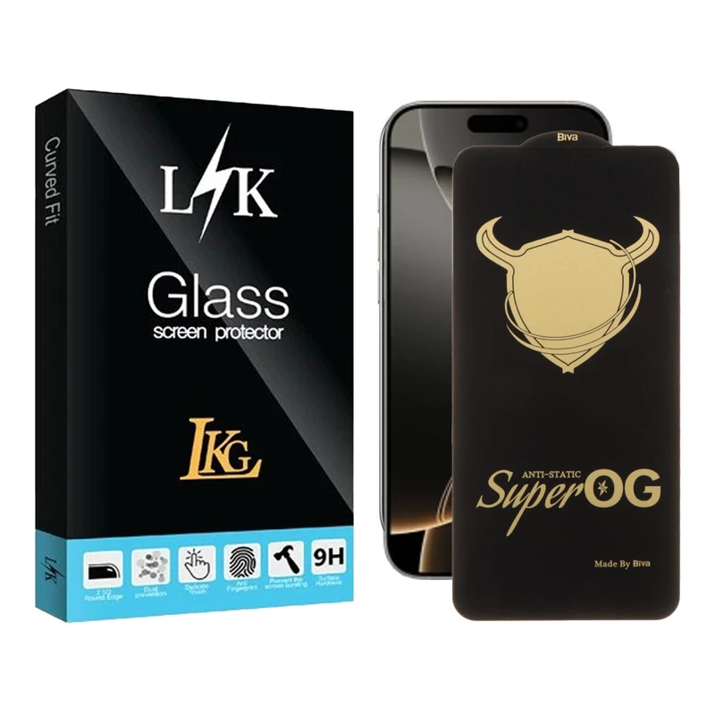 محافظ صفحه نمایش ال کا جی مدل Super-OG مناسب برای گوشی موبایل اپل iPhone 16 Pro Max