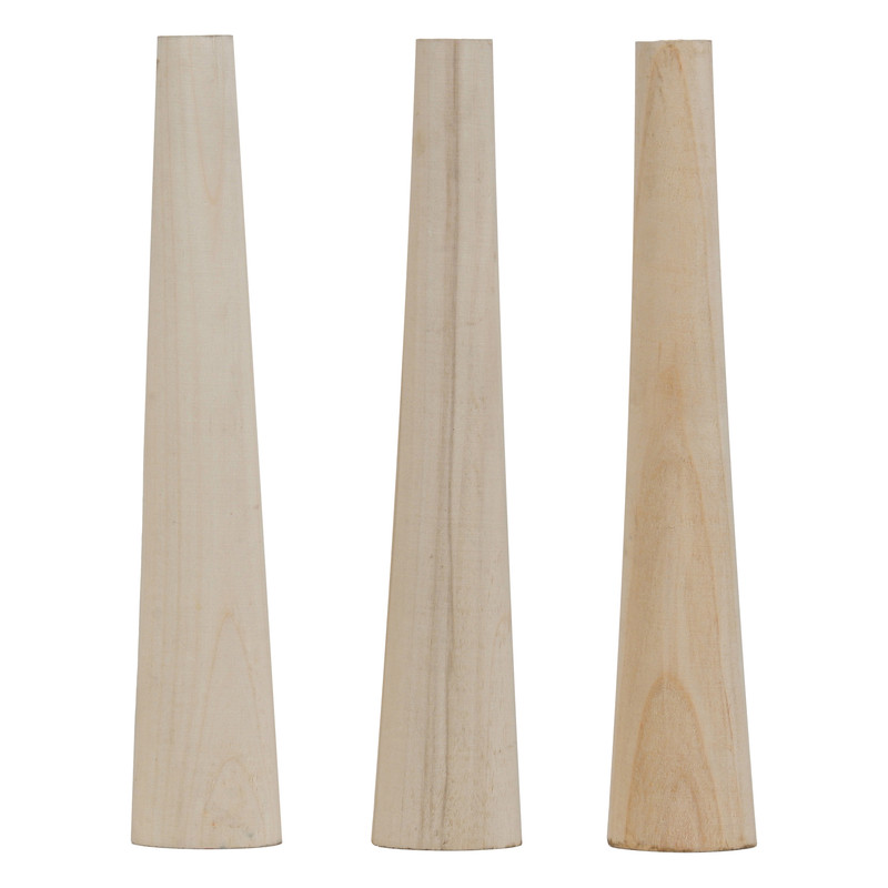 پایه میز مدل چوبی مخروطی کد 40 مجموعه 3 عددی